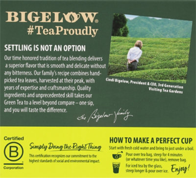 Bigelow Green Tea Decaffeinated - 40 Count