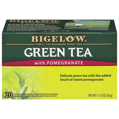 Bigelow Green Tea Bags with Pomegranate 20 Count - 1.37 Oz - Image 1