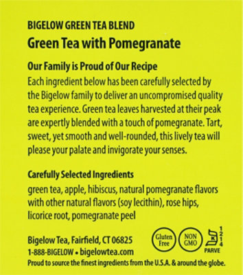 Bigelow Green Tea Bags with Pomegranate 20 Count - 1.37 Oz - Image 5