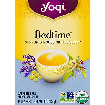 Yogi Herbal Supplement Tea Organic Bedtime 16 Count - 1.85 Oz - Image 2