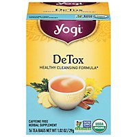Yogi Herbal Supplement Tea DeTox 16 Count - 1.02 Oz - Image 3