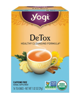 Yogi Herbal Supplement Tea DeTox 16 Count - 1.02 Oz - Image 2