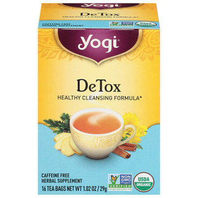 Yogi Herbal Supplement Tea DeTox - Online Groceries | Carrs