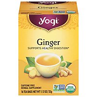 Yogi Herbal Supplement Tea Ginger 16 Count - 1.12 Oz - Image 3