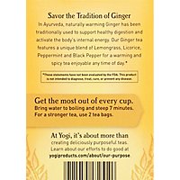 Yogi Herbal Supplement Tea Ginger 16 Count - 1.12 Oz