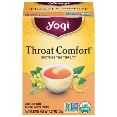 Yogi Herbal Supplement Tea Throat Comfort