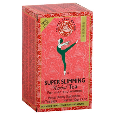 Triple Leaf Tea Herbal Tea No Caffeine Super Slimming - 20 Count -  Balducci's