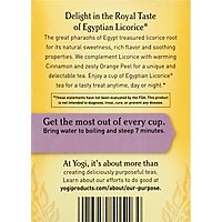 Yogi Herbal Supplement Tea Egyptian Licorice 16 Count - 1.27 Oz - Image 5