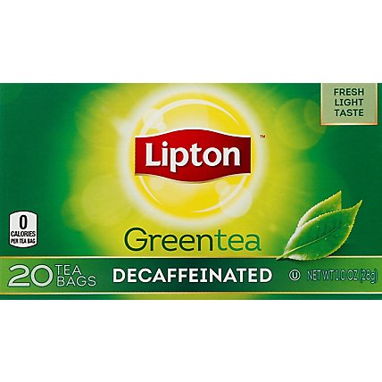 Lipton Green Tea Decaffeinated - 20 Count - Image 2