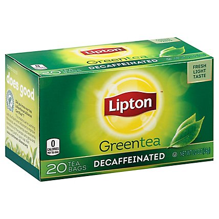 Lipton Green Tea Decaffeinated - 20 Count - Image 1