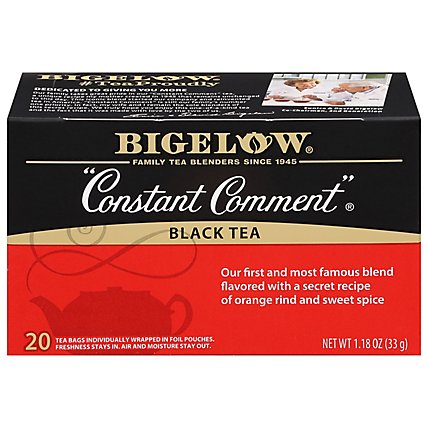 Bigelow Constant Comment Tea Bags Flavored with Rind of Oranges and Spice 20 Count - 1.18 Oz - Image 1