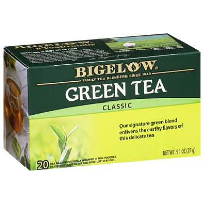 Bigelow Green Tea Bags Classic 20 Count - 0.91 Oz - Image 1