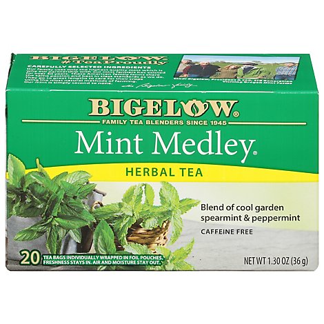 Bigelow Tea Bags Herbal Mint Medley 20 Count - 1.3 Oz