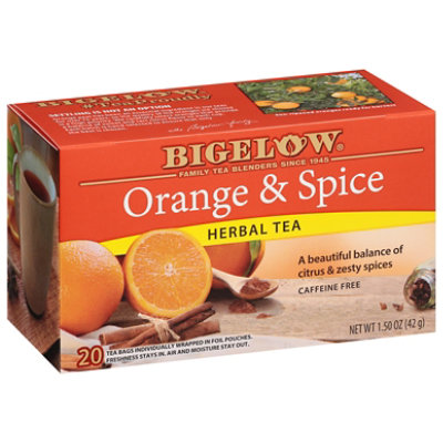 Bigelow Herbal Tea Caffeine Free Orange & Spice - 20 Count - Image 1