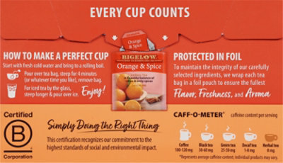 Bigelow Herbal Tea Caffeine Free Orange & Spice - 20 Count - Image 3