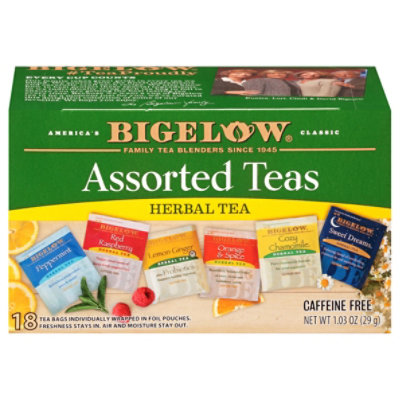 Bigelow Tea Bags Assorted Herb Six Variety Pack 18 Count - 1.03 Oz - Image 3