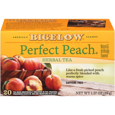Bigelow Tea Bags Herb Perfect Peach 20 Count - 1.37 Oz - Image 1