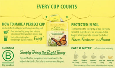 Bigelow Tea Bags Herb Cozy Chamomile 20 Count - 0.73 Oz - Image 5
