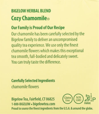 Bigelow Tea Bags Herb Cozy Chamomile 20 Count - 0.73 Oz - Image 6