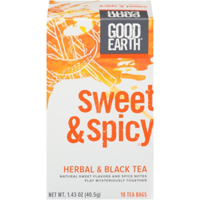 Good Earth Tea Herbal & Black Sweet & Spicy 18 Count - 1.43 Oz - Image 3