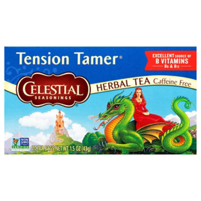 Celestial Seasonings Herbal Tea Bags Caffeine Free Tension Tamer 20 Count - 1.5 Oz - Image 3