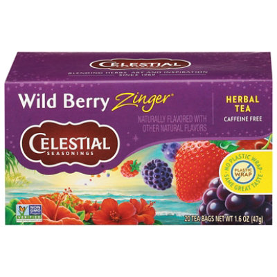 Celestial Seasonings Herbal Tea Caffeine Free Wild Berry Zinger - 20 Count - Image 3