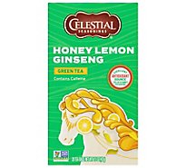 Celestial Seasonings Green Tea Bags with White Tea Honey Lemon Ginseng 20 Count - 1.5 Oz