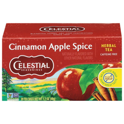 Celestial Seasonings Herbal Tea Bags Caffeine Free Cinnamon Apple Spice