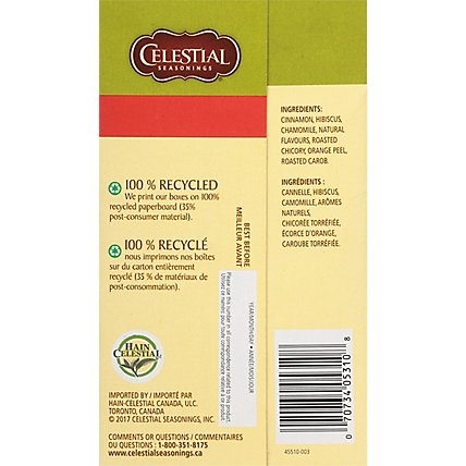 Celestial Seasonings Herbal Tea Bags Caffeine Free Cinnamon Apple Spice 20 Count - 1.7 Oz - Image 5