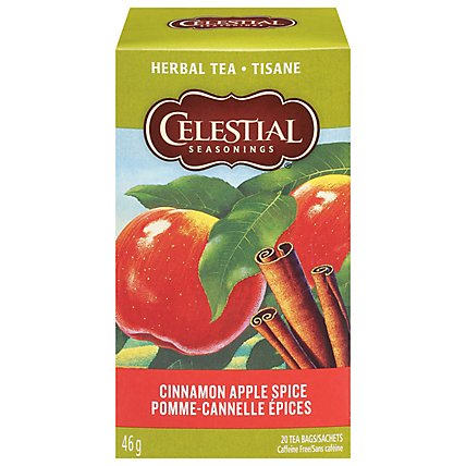 Celestial Seasonings Herbal Tea Bags Caffeine Free Cinnamon Apple Spice 20 Count - 1.7 Oz - Image 2