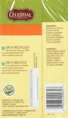 Celestial Seasonings Herbal Tea Caffeine Free Mandarin Orange Spice - 20 Count - Image 5