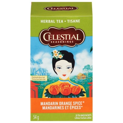 Celestial Seasonings Herbal Tea Caffeine Free Mandarin Orange Spice - 20 Count