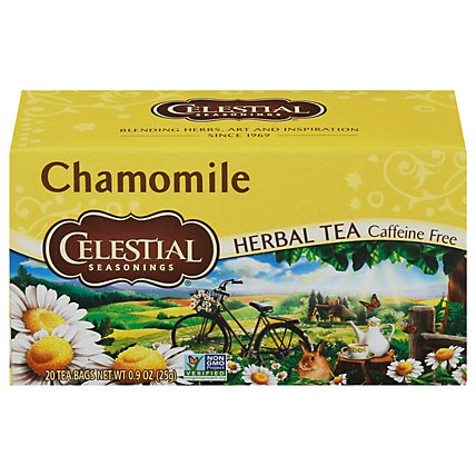 Celestial Seasonings Herbal Tea Bags Caffeine Free Chamomile 20 Count - 0.9 Oz - Image 1