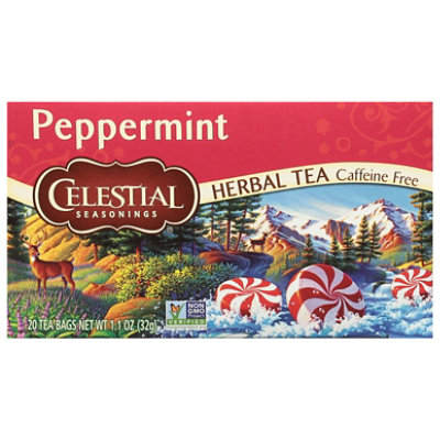 Celestial Seasonings Herbal Tea Bags Caffeine Free Peppermint 20 Count - 1.6 Oz - Image 3