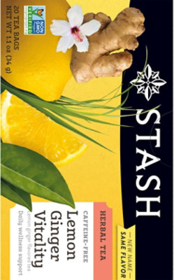 Stash Herbal Tea Caffeine Free Lemon Ginger - 20 Count - Image 4