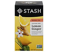 Stash Herbal Tea Caffeine Free Lemon Ginger - 20 Count