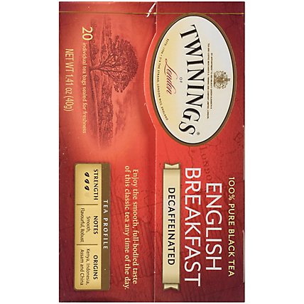 Twinings of London Black Tea English Breakfast Decaffeinated - 20 Count - Image 5