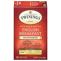 Twinings of London Black Tea English Breakfast Decaffeinated - 20 Count - Image 1
