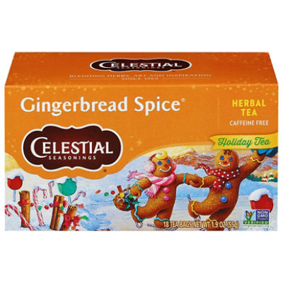 Celestial Seasonings Herbal Tea Caffeine Free Holiday Gingerbread Spice - 20 Count - Image 3