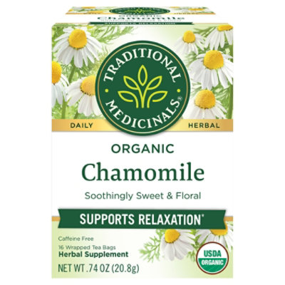 Traditional Medicinals Herbal Tea Organic Chamomile - 16 Count - Image 3