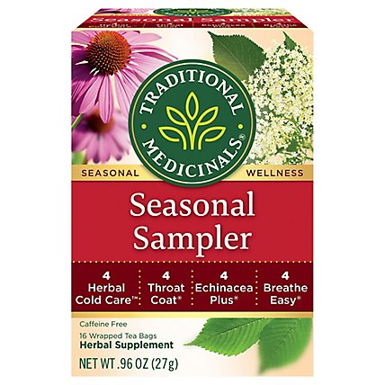 Traditional Medicinals Seasonal Sampler Herbal Tea Bags - 16 Count - Image 2