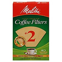 Melitta Coffee Filters Cone Natural Brown No. 2 - 40 Count - Image 3