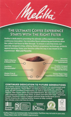Melitta Coffee Filters Cone Natural Brown No. 2 - 40 Count - Image 4