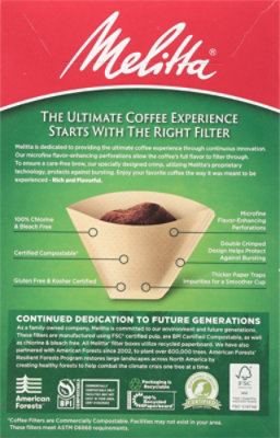 Melitta Coffee Filters Cone Natural Brown No. 4 Box - 100 Count - Image 4