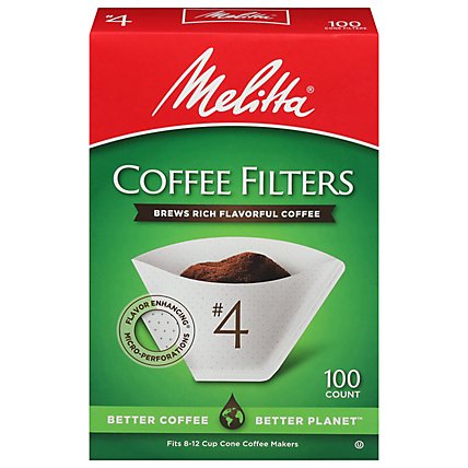 Melitta Coffee Filters Cone No. 4 Box - 100 Count - Image 3