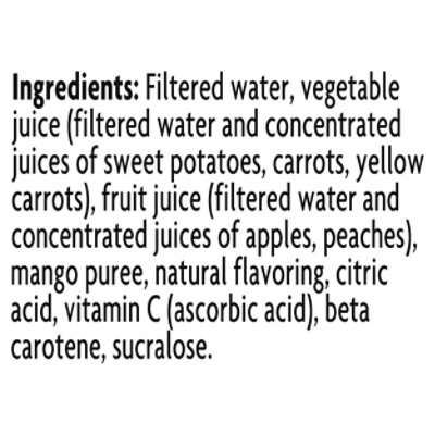 V8 V-Fusion Vegetable & Fruit Juice Beverage Light Peach Mango - 46 Fl. Oz. - Image 5
