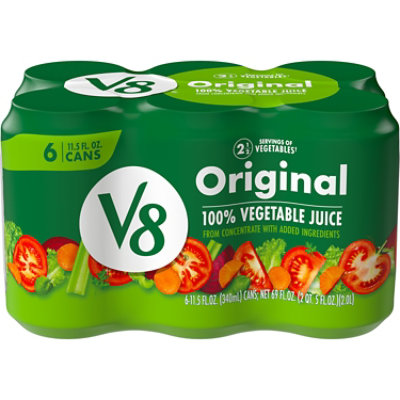 V8 Original 100% Vegetable Juice - 6-11.5 Fl. Oz. - Image 1