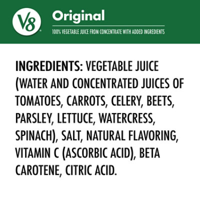 V8 Original 100% Vegetable Juice - 6-11.5 Fl. Oz. - Image 3