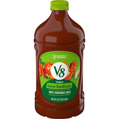 V8 Low Sodium Original 100% Vegetable Juice - 64 Fl. Oz. - Image 1