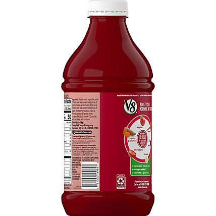 V8 V-Fusion Vegetable & Fruit Juice Beverage Light Strawberry Banana - 46 Fl. Oz. - Image 1